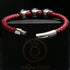 Totenkopf-Armband-Herren-Unisex-Bikerarmband-Skull-Leder-Armreif
